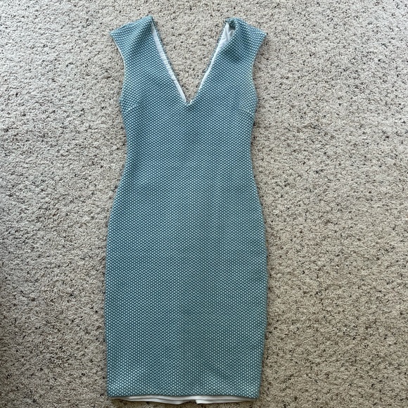 Bebe baby blue body con dress - Picture 1 of 4